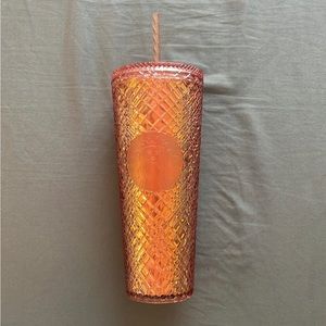 Starbucks cup, 24 fl, Oz rose gold..